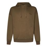 Luxe Tone-on-Tone Logo Sweatshirt Ermenegildo Zegna , Brown , Heren