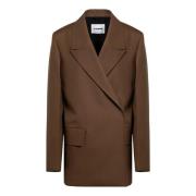 Dubbelbreasted Jas Jil Sander , Brown , Dames