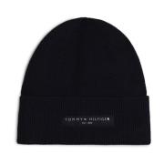 Foundation Katoenen Beanie Muts Tommy Hilfiger , Blue , Heren