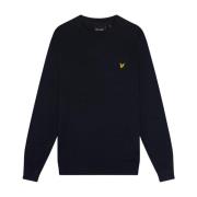 Lente/Zomer Heren Gebreide Kleding Kn821V Lyle & Scott , Blue , Heren