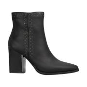 Side zip studded bootie Alma EN Pena , Black , Dames