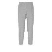 Cropped Trousers Peserico , Gray , Dames