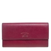 Pre-owned Leather wallets Gucci Vintage , Pink , Dames