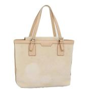 Pre-owned Canvas handbags Burberry Vintage , Beige , Dames