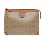 Pre-owned Canvas clutches Celine Vintage , Beige , Dames