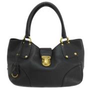 Pre-owned Leather prada-bags Prada Vintage , Black , Dames