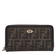 Pre-owned Leather wallets Fendi Vintage , Brown , Dames