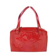 Pre-owned Leather chanel-bags Chanel Vintage , Red , Dames