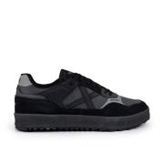 Rock Stijl Zwarte Sneakers Munich , Black , Heren