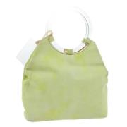 Pre-owned Suede handbags Celine Vintage , Green , Dames