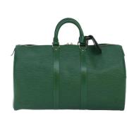 Pre-owned Leather louis-vuitton-bags Louis Vuitton Vintage , Green , D...