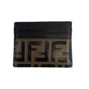 Pre-owned Leather clutches Fendi Vintage , Brown , Dames