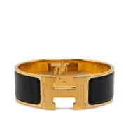 Pre-owned Metal bracelets Hermès Vintage , Black , Dames