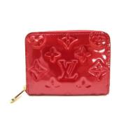 Pre-owned Fabric wallets Louis Vuitton Vintage , Red , Dames