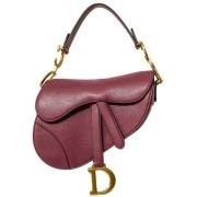 Pre-owned Leather dior-bags Dior Vintage , Red , Dames