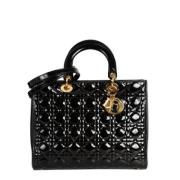 Pre-owned Leather dior-bags Dior Vintage , Black , Dames