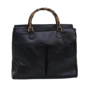 Pre-owned Leather gucci-bags Gucci Vintage , Black , Dames