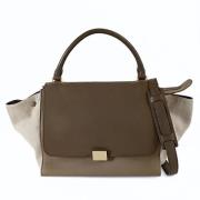 Pre-owned Leather celine-bags Celine Vintage , Beige , Dames