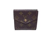 Pre-owned Leather wallets Louis Vuitton Vintage , Brown , Dames