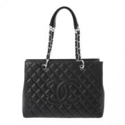 Pre-owned Leather chanel-bags Chanel Vintage , Black , Dames