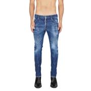 Skater model stretch katoenen jeans Dsquared2 , Blue , Heren