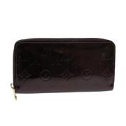 Pre-owned Leather wallets Louis Vuitton Vintage , Red , Dames