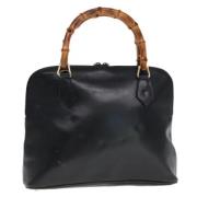 Pre-owned Leather gucci-bags Gucci Vintage , Black , Dames