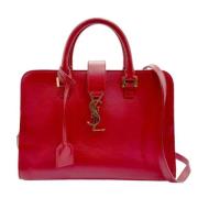 Pre-owned Leather handbags Yves Saint Laurent Vintage , Red , Dames