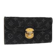 Pre-owned Canvas wallets Louis Vuitton Vintage , Black , Dames