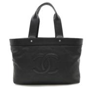 Pre-owned Leather chanel-bags Chanel Vintage , Black , Dames