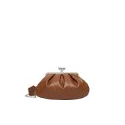 Pasticcino Leren Schoudertas Max Mara Weekend , Brown , Dames