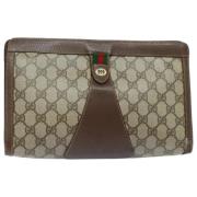 Pre-owned Leather clutches Gucci Vintage , Multicolor , Dames