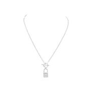 Pre-owned Silver necklaces Hermès Vintage , Gray , Dames