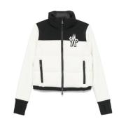 Witte Ski Jas Geïsoleerd Winddicht Moncler , White , Dames