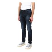 Skinny Jeans met Gebruikte Behandeling Dondup , Blue , Heren