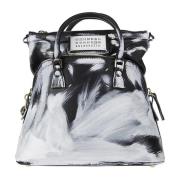 Gedrukte Leren Tas met Voorlogo Maison Margiela , Multicolor , Dames