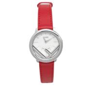 Pre-owned Stainless Steel watches Fendi Vintage , Red , Dames