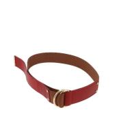 Pre-owned Leather belts Fendi Vintage , Red , Dames