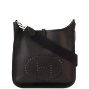 Pre-owned Canvas shoulder-bags Hermès Vintage , Black , Dames