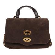 Bruine Schoudertas Elegante Stijl Zanellato , Brown , Dames