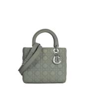 Pre-owned Leather dior-bags Dior Vintage , Gray , Dames