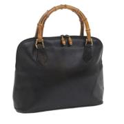 Pre-owned Leather gucci-bags Gucci Vintage , Black , Dames