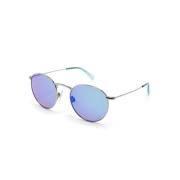 Pukaua B667-17B Shiny Silver W/Blue & Green Sunglasses Maui Jim , Gray...