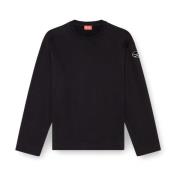 Stijlvolle Sweaters Collectie Diesel , Black , Heren