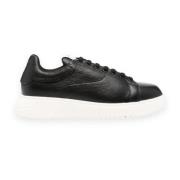 Stijlvolle Sneakers voor Mannen en Vrouwen Emporio Armani , Black , He...