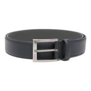 Leren Riem met Designers Code Hugo Boss , Blue , Heren