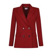 Rode double-breasted blazer Marella , Red , Dames