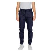 Blauwe Katoenen Broek Rits Haaksluiting Calvin Klein Jeans , Blue , He...