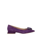 Ballerina platte schoen met detail Alma EN Pena , Purple , Dames