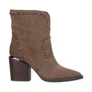 Enkellaars met split en studs Alma EN Pena , Brown , Dames